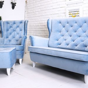 sofa uszak w kolorze light blue
